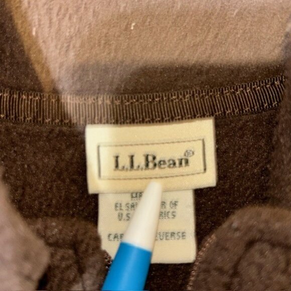 LL Bean Polartec Fleece Full Zip Vest Women's Size Medium Regular Brown Soft - Picture 2 of 4